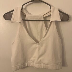 Outdoor Voices Collared Crop Top
